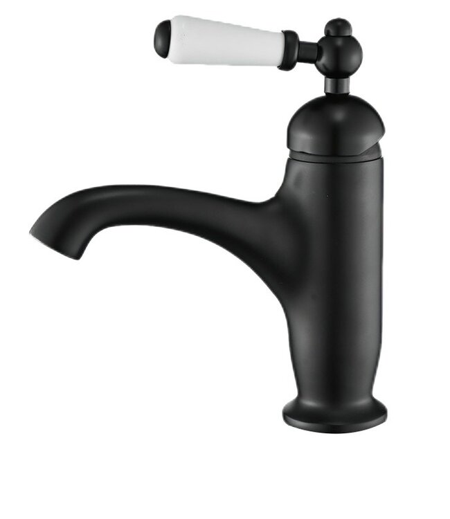 Rene houtman Nostalgische Wastafelkraan | Zwart