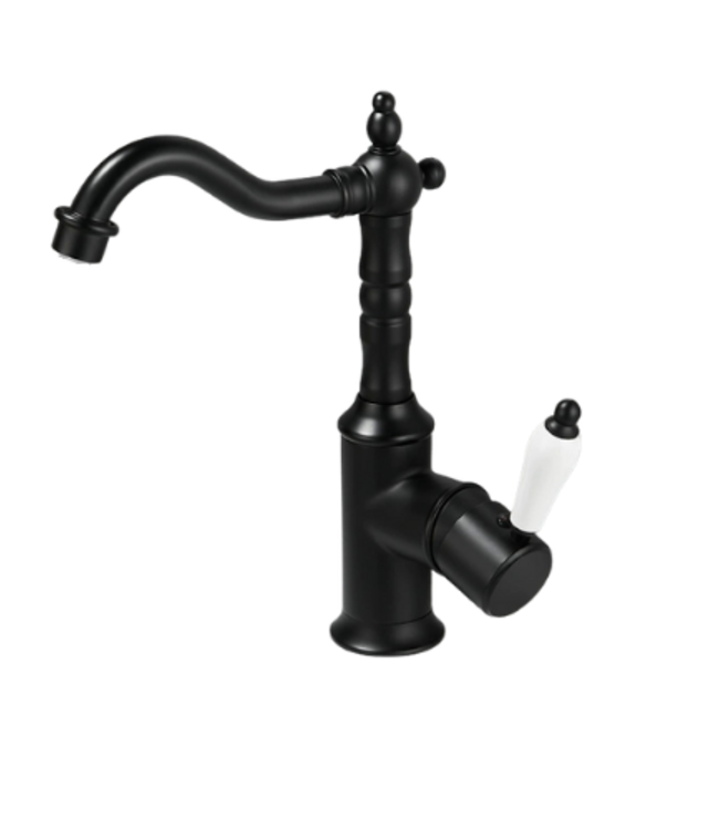 Rene houtman Wastafelkraan Klassiek | Zwart