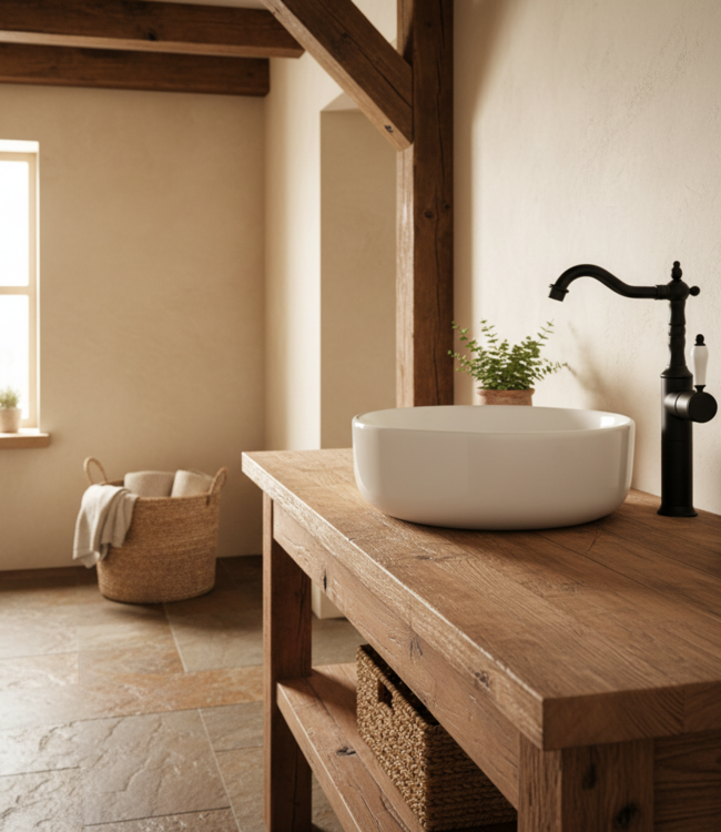 Rene houtman Wastafelkraan Klassiek Hoog | Zwart