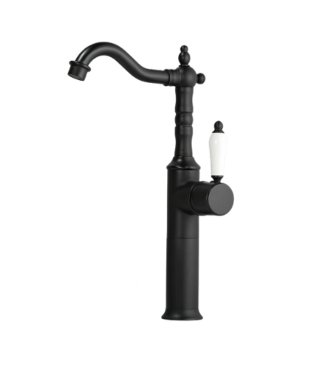 Rene houtman Wastafelkraan Klassiek Hoog | Zwart