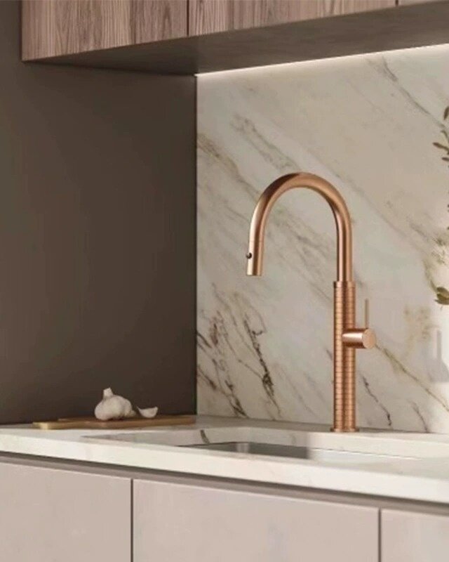 Rene Houtman Rosé gouden keukenkraan | H46,5 cm