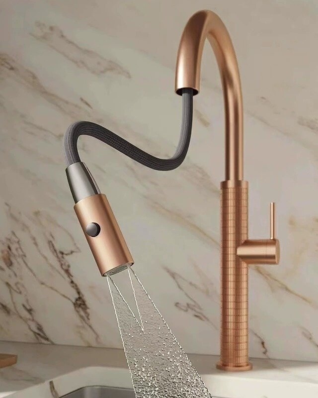 Rene Houtman Rosé gouden keukenkraan | H46,5 cm