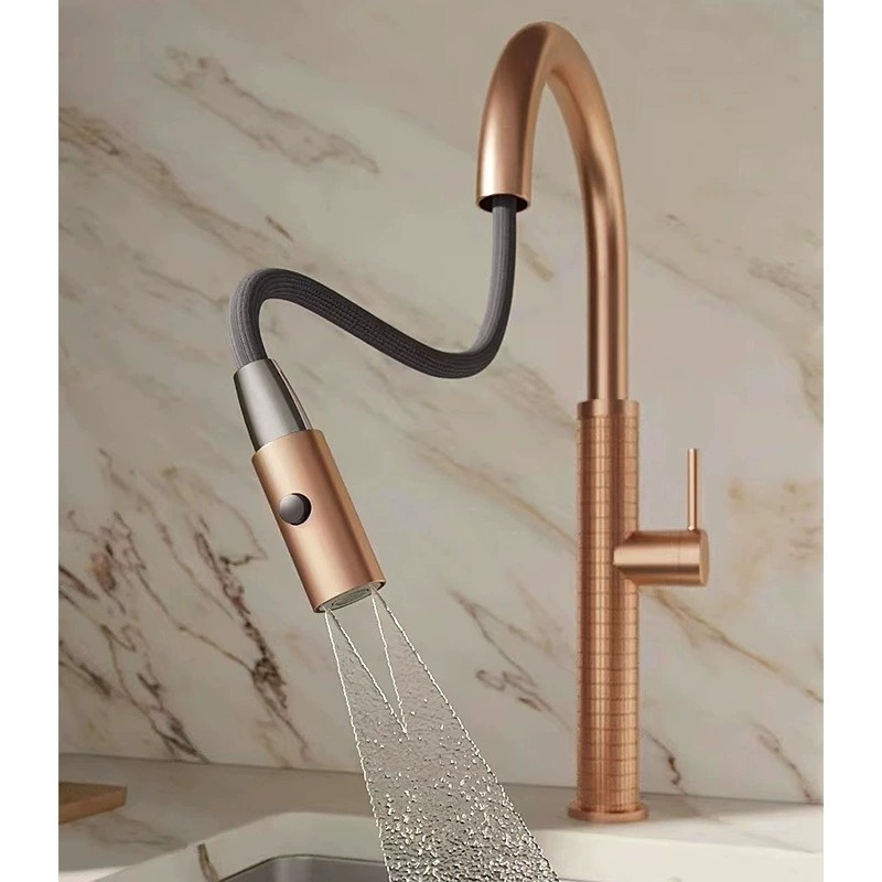 Rene Houtman Rosé gouden keukenkraan | H46,5 cm