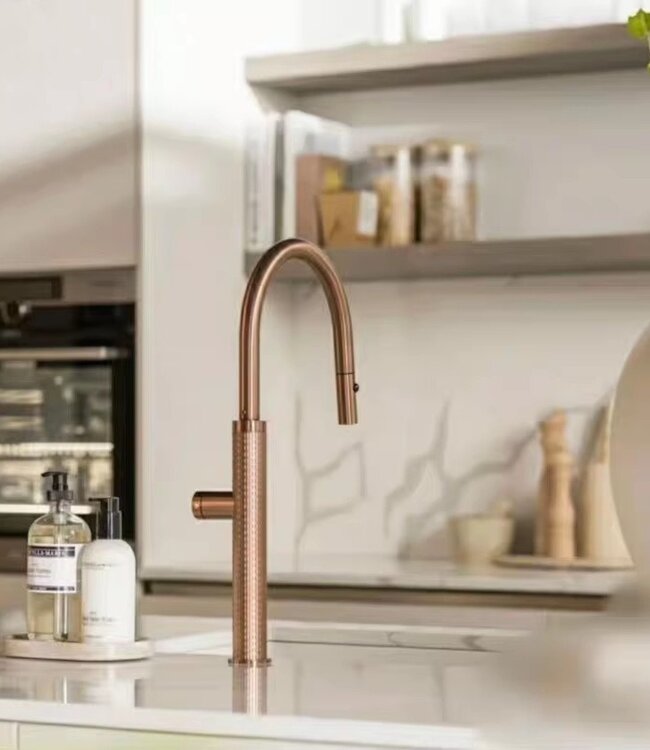 Rene houtman Rosé gouden keukenkraan | H46,5 cm