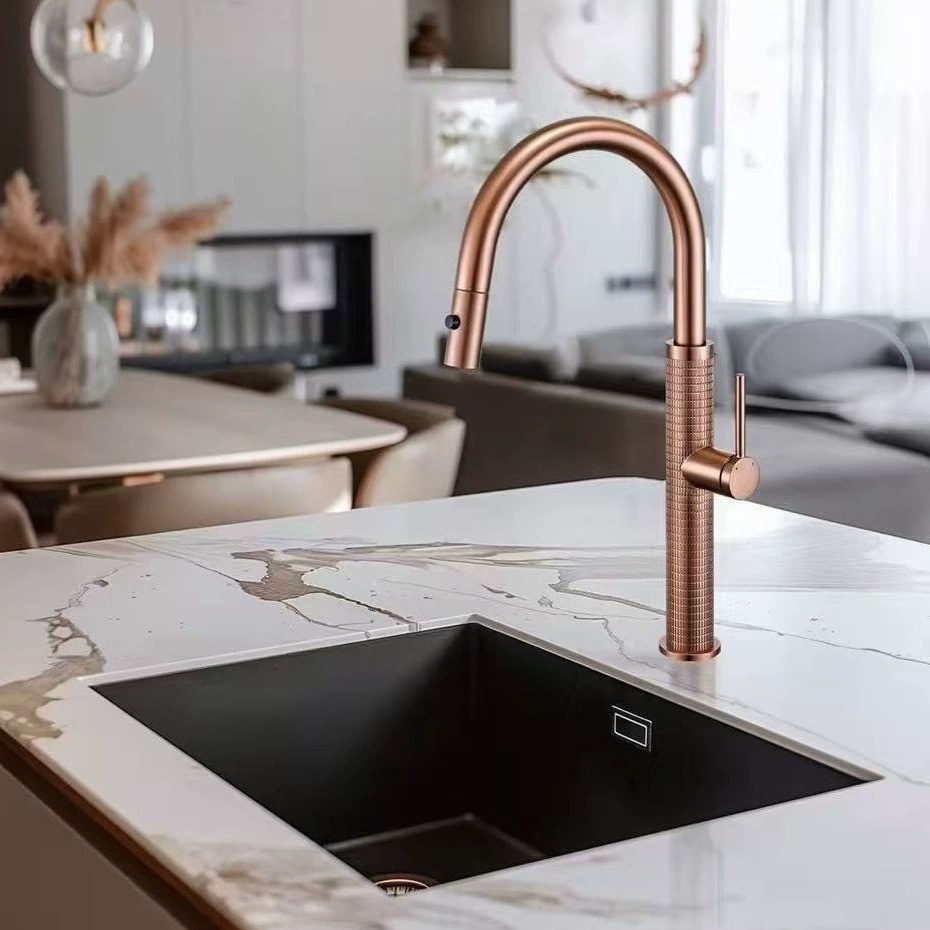 Rene Houtman Rosé gouden keukenkraan | H46,5 cm