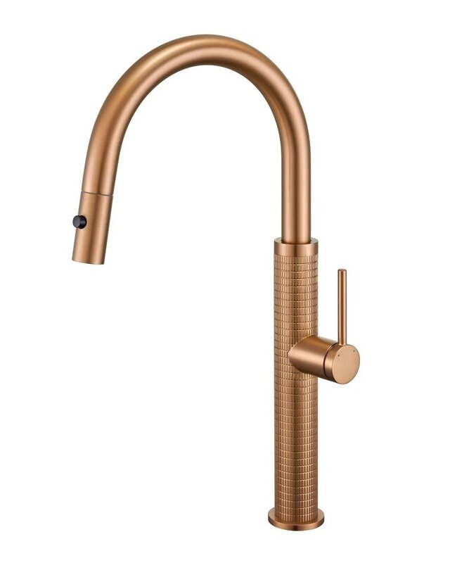 Rene Houtman Rosé gouden keukenkraan | H46,5 cm