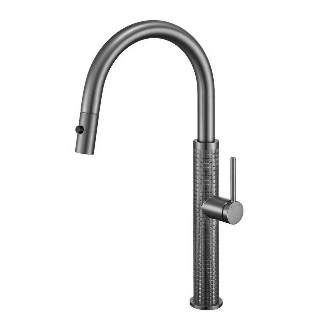Rene Houtman Gun metal keukenkraan | H46,5 cm
