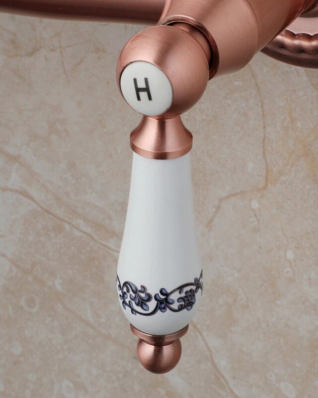 Rene Houtman Koperkleurige landelijke muurkraan | H24,5 cm