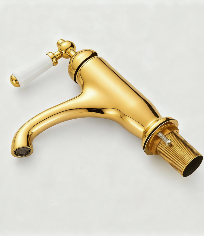 Rene houtman Nostalgische Wastafelkraan | Goudkleurig