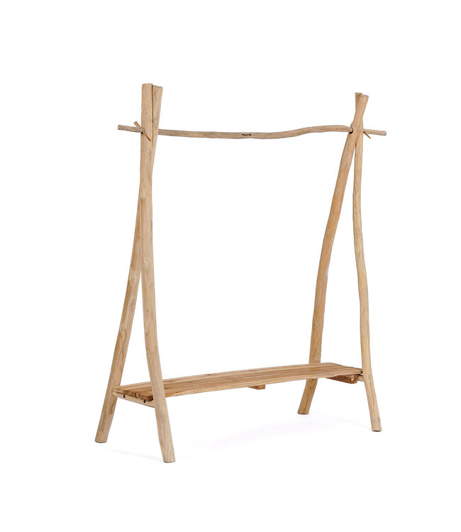 Bazar Bizar Kledingrek | Natuurlijk | L120 x B50 x H150 cm