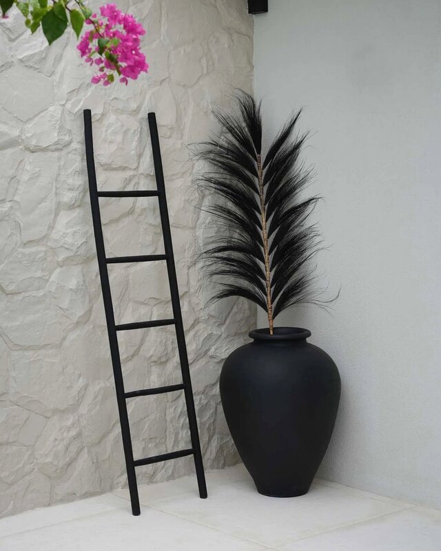 Bazar Bizar Ladder | Tulum | Zwart | L53 x B4 x H165 cm