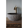 Kleine Stenen Waskom + Spoelgat | H14 x B30 x D22 cm