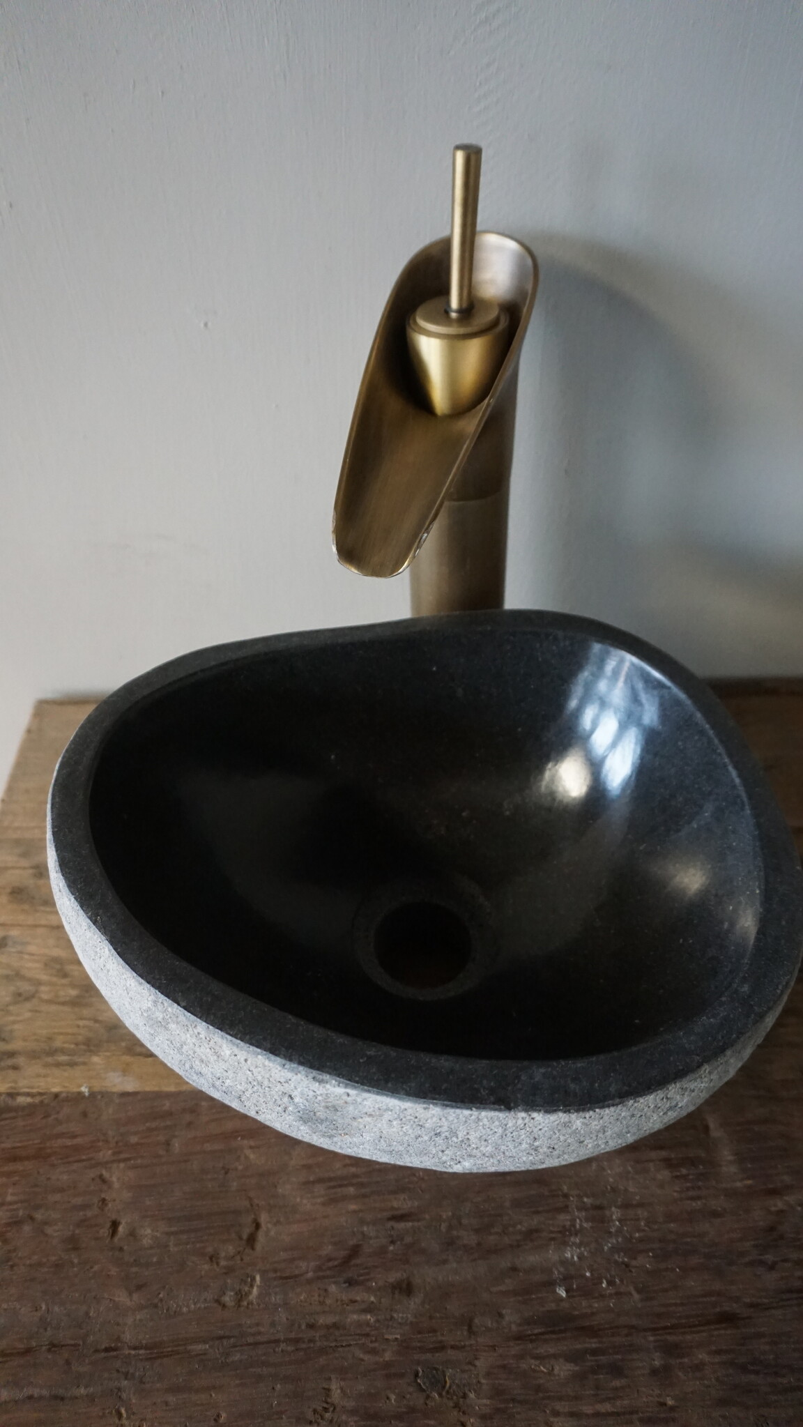 Rene Houtman Kleine Stenen Waskom + Spoelgat | Nr 2 | H14xB28xD23 cm