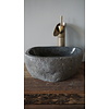 Kleine Stenen Waskom + Spoelgat | H13 x B31,5 x D25 cm