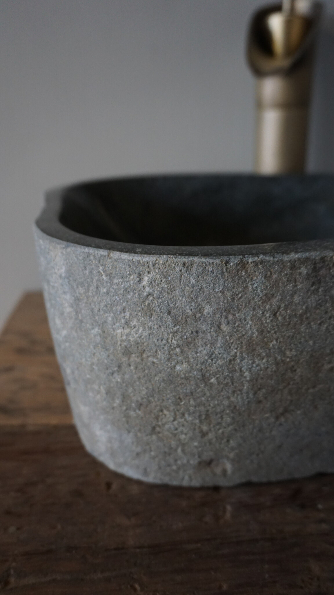 Rene Houtman Kleine Stenen Waskom + Spoelgat | H13 x B30 x D25,5 cm