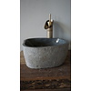 Kleine Stenen Waskom + Spoelgat | H13 x B30 x D25,5 cm