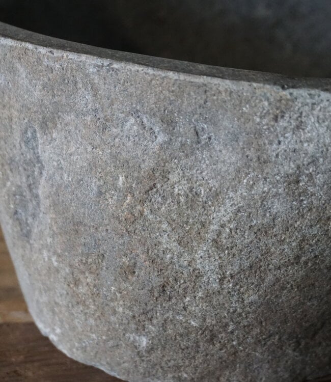 Rene Houtman Kleine Stenen Waskom + Spoelgat | H13,5 x B32 x D27 cm