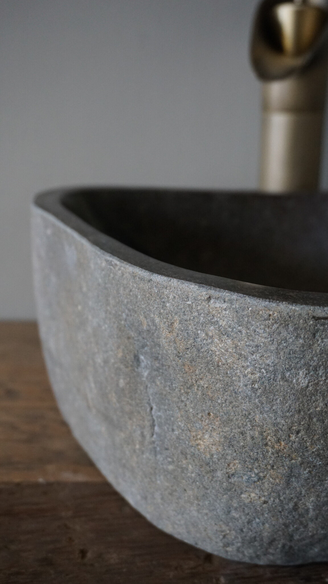 Rene Houtman Kleine Stenen Waskom + Spoelgat | H14 x B29,5 x D27 cm