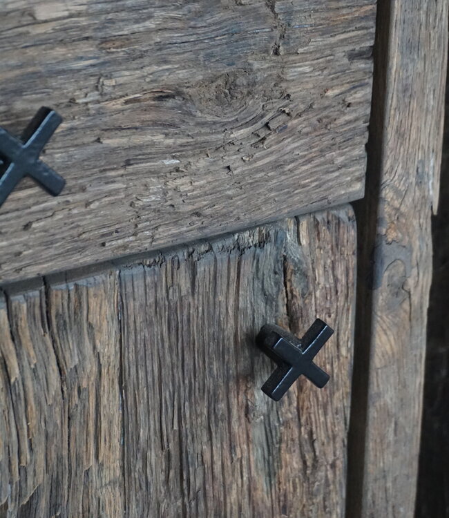 Rene Houtman Nachtkastje | Geborsteld Oud Eiken | H60xB50xD35 cm