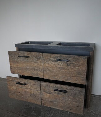 Rene Houtman Badmeubel Sita | Geborsteld Oud Eiken | H90xB120xD46 cm