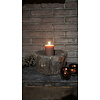 Oud Houten Vijzel | Uniek | H15 x D26 cm