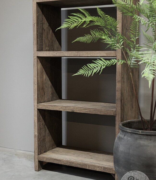 Be-Uniq Boekenrek oud hout | Limited Edition