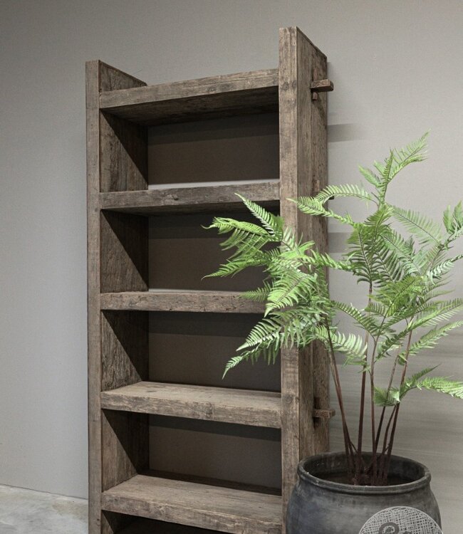Be-Uniq Boekenrek oud hout | Limited Edition
