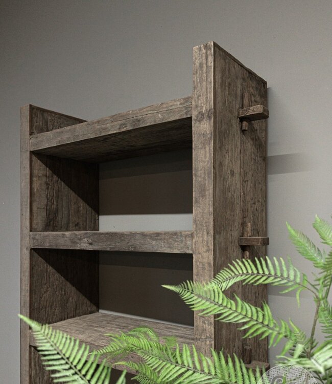 Be-Uniq Boekenrek oud hout | Limited Edition