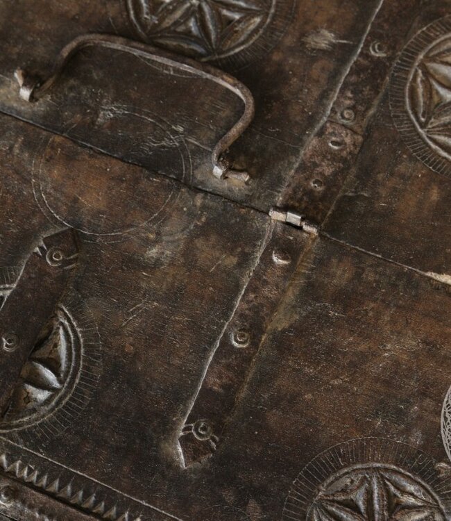 Be-Uniq Origineel oud Dauri kistje | India | H22 cm