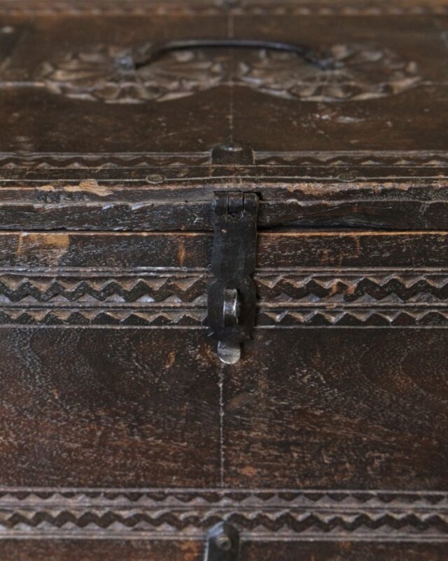 Be-Uniq Origineel oud Dauri kistje | India | H29 cm