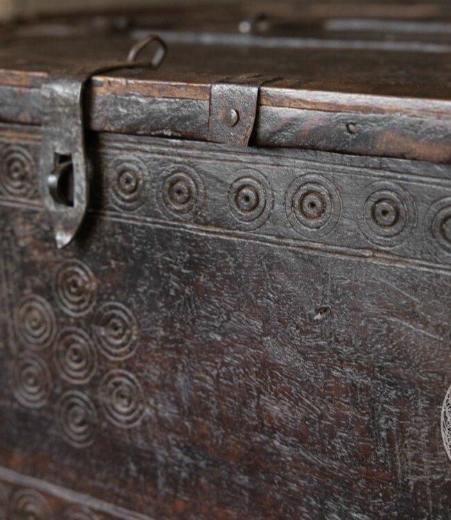 Be-Uniq Origineel oud Dauri kistje | India | H20 cm