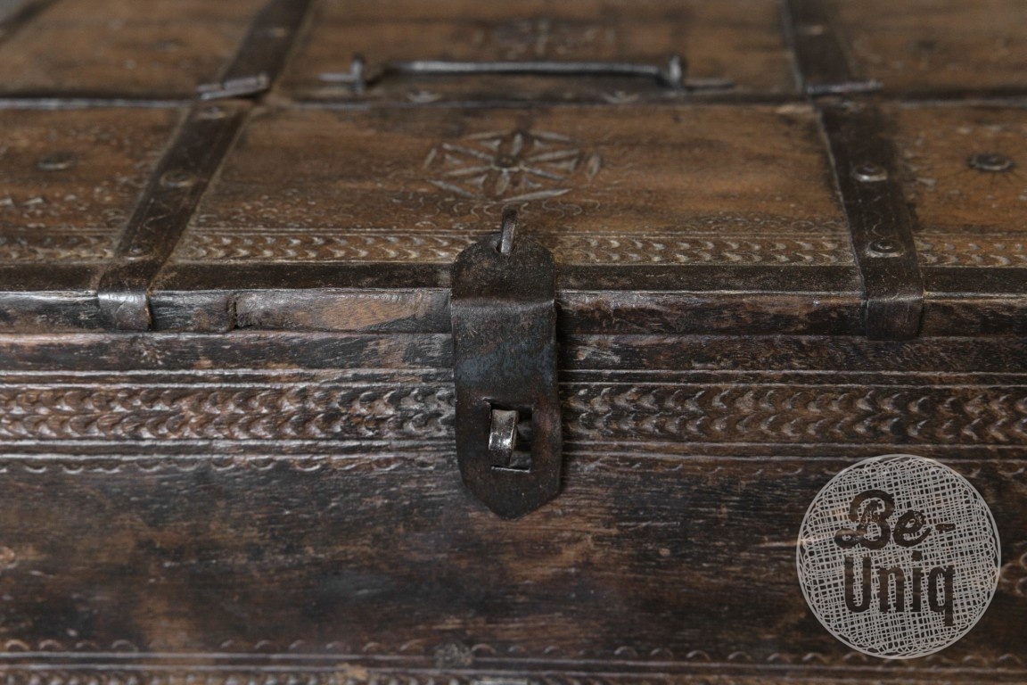 Be-Uniq Origineel oud Dauri kistje | India | H20 cm