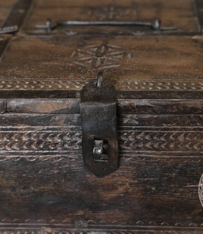 Be-Uniq Origineel oud Dauri kistje | India | H20 cm