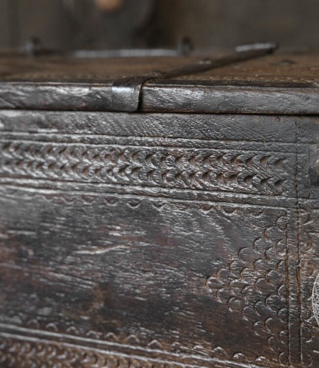 Be-Uniq Origineel oud Dauri kistje | India | H20 cm