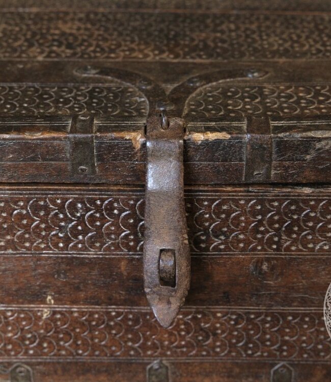 Be-Uniq Origineel oud Dauri kistje | India | H15