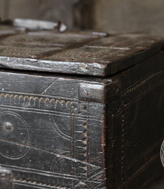 Be-Uniq Origineel oud Dauri kistje | India | H19 cm