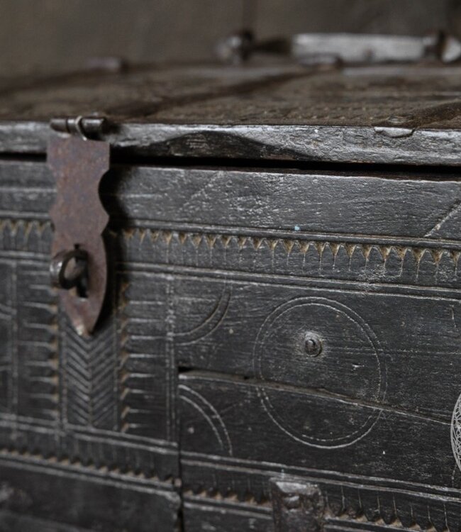 Be-Uniq Origineel oud Dauri kistje | India | H19 cm