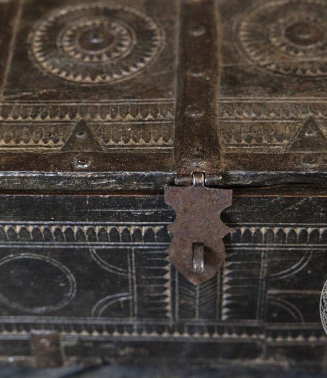 Be-Uniq Origineel oud Dauri kistje | India | H19 cm