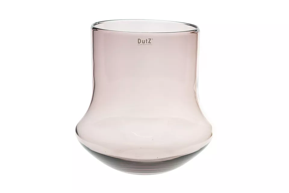 DutZ Vaas Bara | Aubergine Transparant | H30 x D30 cm