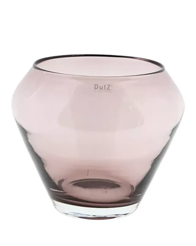 DutZ Vaas Zorba | Aubergine Transparant | H25 x D30 cm
