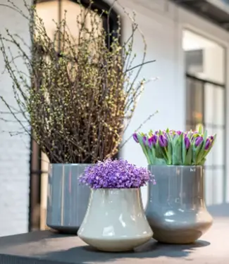 DutZ Vaas Robin | Taupe 2.0 | H30 x D28 cm