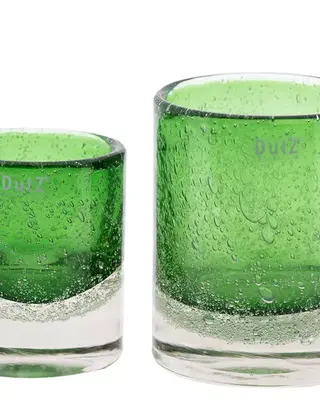 DutZ Kaarsenglas | Groen Transparant | 2 Maten