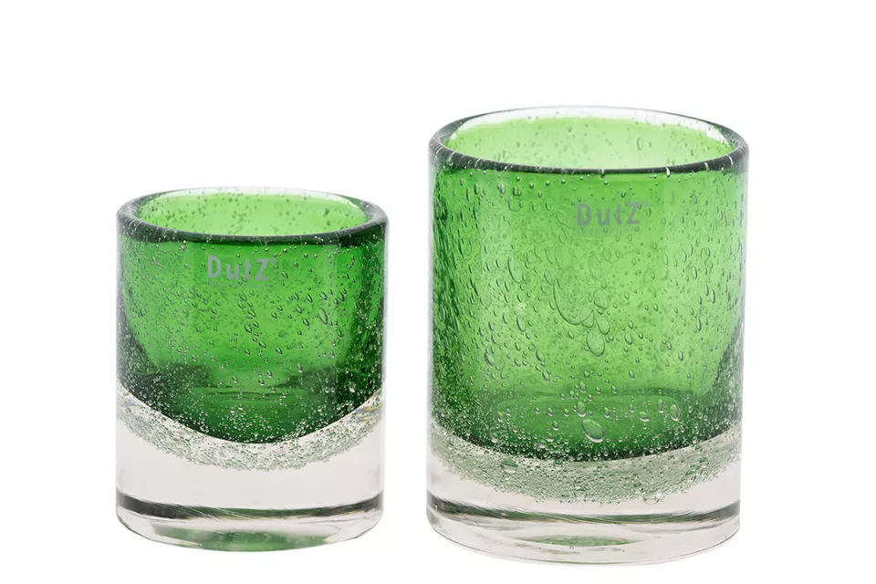 DutZ Kaarsenglas | Groen Transparant | 2 Maten