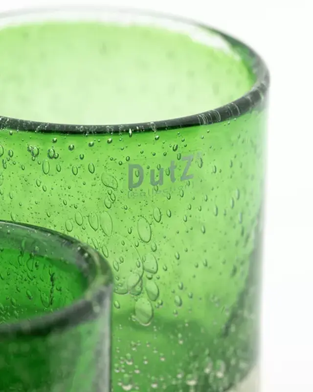 DutZ Kaarsenglas | Groen Transparant | 2 Maten