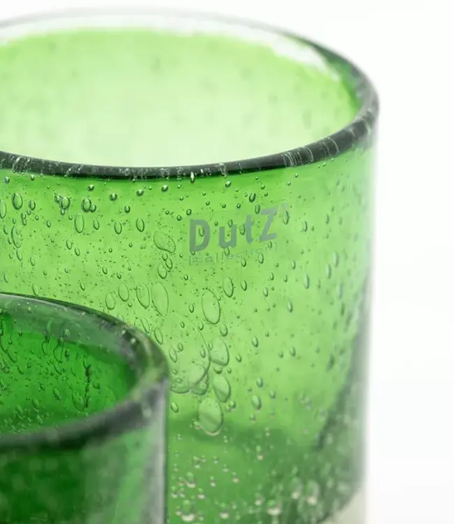 DutZ Kaarsenglas | Groen Transparant | 2 Maten