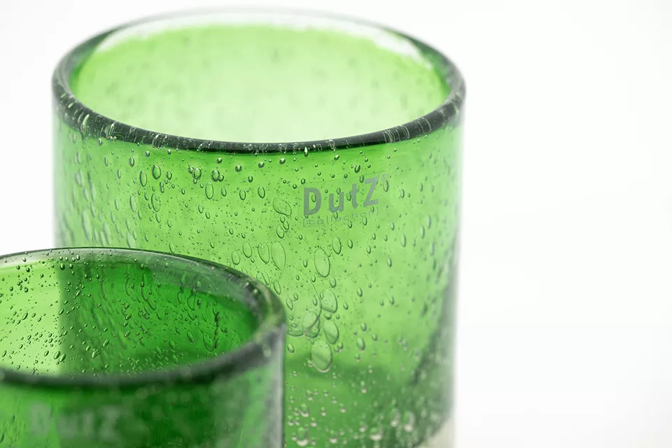 DutZ Kaarsenglas | Groen Transparant | 2 Maten