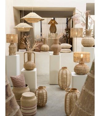 Light&Living Tafellamp Arova | Naturel | H40 x D30 cm