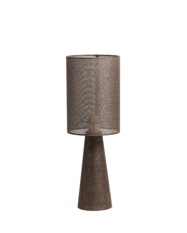 Light&Living Tafellamp Micky | Bruin | Linnen | H58 x D20 cm