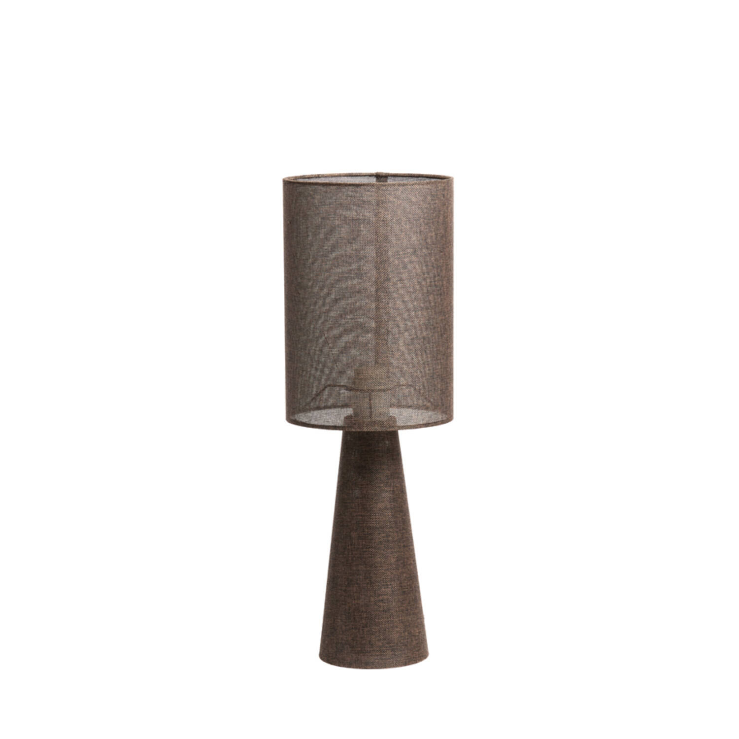 Light&Living Tafellamp Micky | Bruin | Linnen | H58 x D20 cm