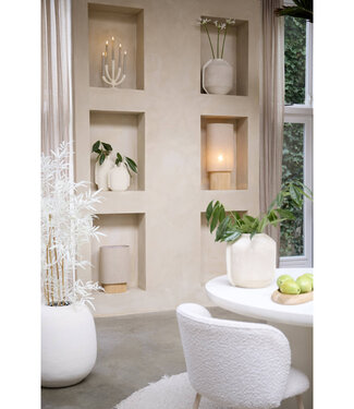 Light&Living Tafellamp Laslo | Naturel | Linnen | H45 x B30 x D20 cm